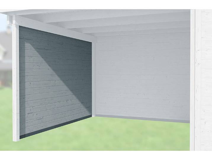 Weka Seitenwand Holz Grau 235 × 21 cm
