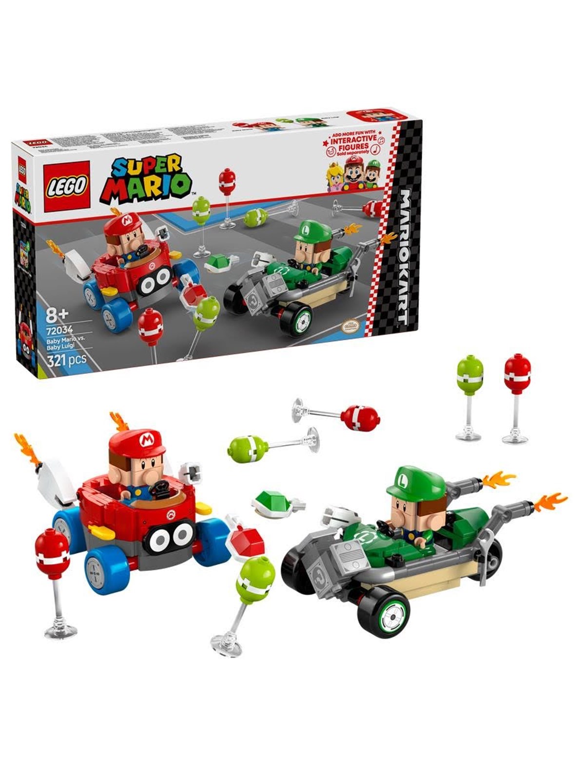 LEGO Super Mario 72034 Mario Kart - Baby Mario vs. Baby Luigi