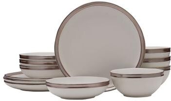 Mikasa Miller White 12-Piece Dinnerware Set, Service for 4