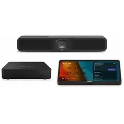 Logitech Bundle MeetUp 2, GRAPHITE, USB, UK/EN+Tap Controller, wired+ Video conferencing mounting ki, Konferenzgerät, Grau