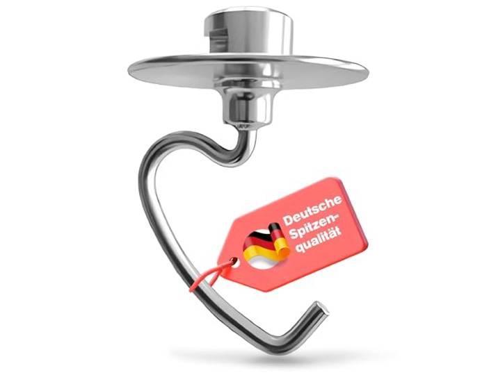 Knethaken für KitchenAid Küchenmaschine - Edelstahl Zubehör TschimmHook Deutscher Hersteller