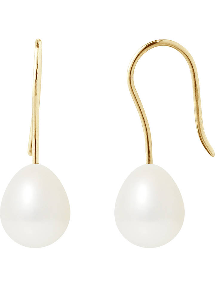 Pearl Addict Gold-Ohrhänger mit Perlen - onesize