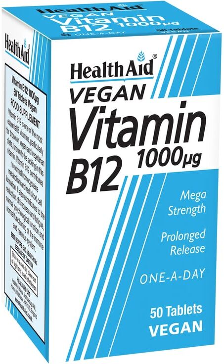 Health Aid Vitamina B12 Cianocobalamina 1000µg 50 Tabs