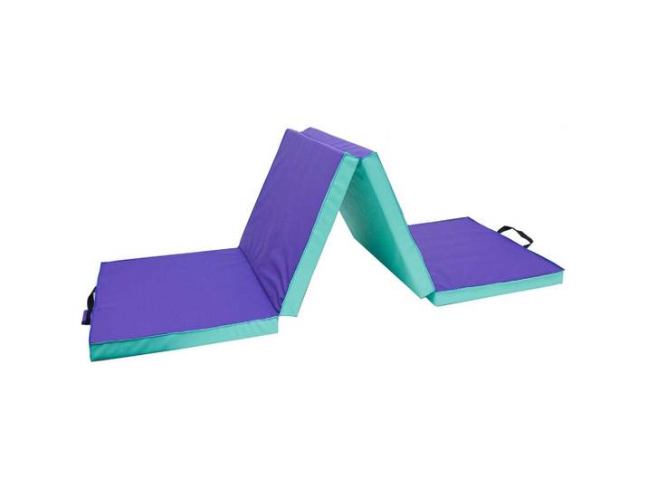 GYMNASTIKMATTE zum Wenden - 180/60/5 cm Faltbare Turnmatte