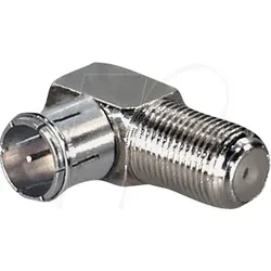 MATR FF15QL - F-Winkeladapter, F-Stecker/ F-Buchse, Quick Stecker