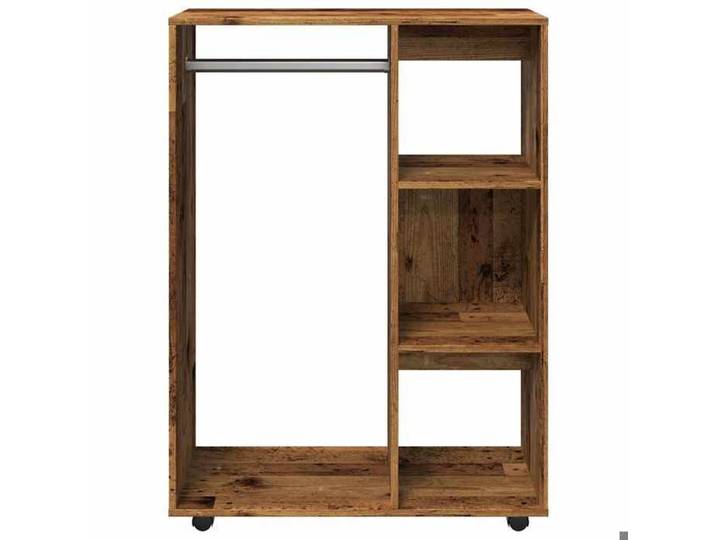 Promotion mai  * Garde-robe - Armoire de chambre - Porte-vetement - vieux bois 80x40x110 cm EU10364856668