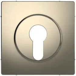 MertenZentralplatte für Wechsel-Rastschalter-Einsatz, System Design, Nickelmetallic