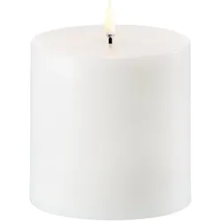 Uyuni LED Stumpenkerze 10,1x10cm nordic white