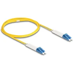 Delock LWL Kabel LC-D > LC-D Singlemode OS2 winkelbar 2,0m (2 m), Netzwerkkabel