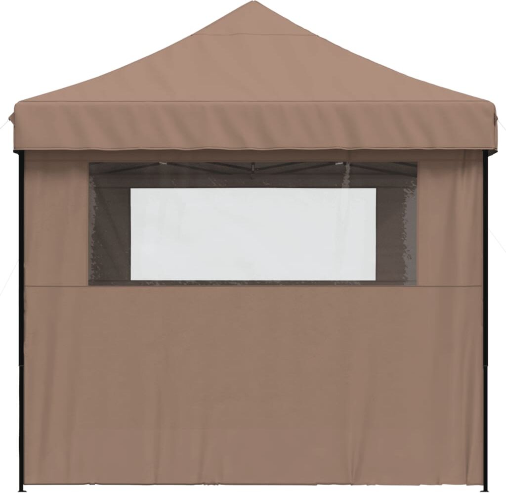 vidaXL Tente de réception pliable escamotable avec 3 parois latérales