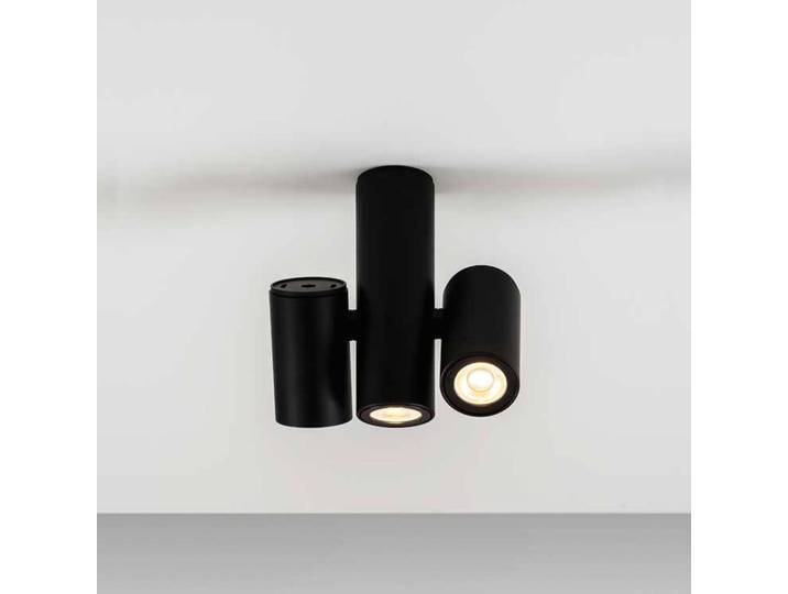 Design plafondlamp Kronn, dimbaar, zwart, Woon-/ Eetkamer, Aluminium, Design, plafondlamp design