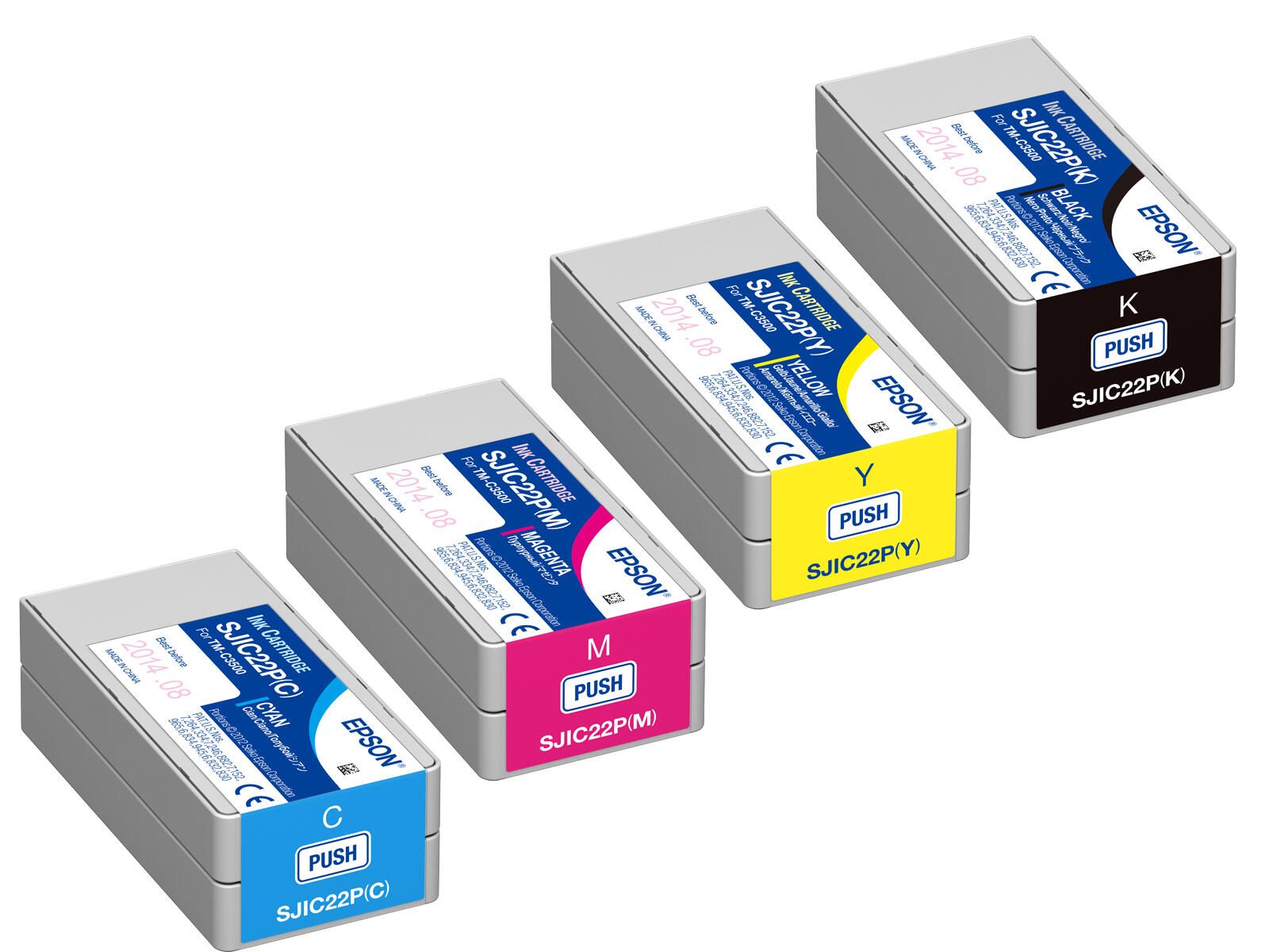 Epson Original SJIC22P Druckerpatronen - 4er Multipack OPSJIC22PSET
