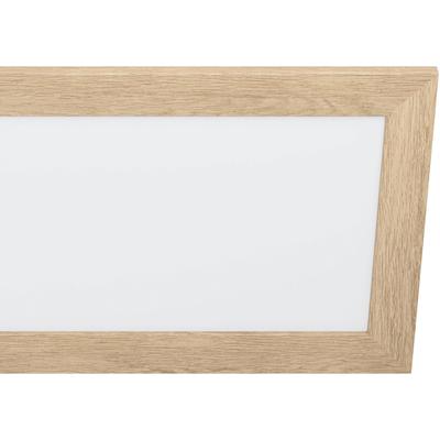 EGLO Deckenleuchte "PIGLIONASSO", weiß (holz hell), H: 5,5cm, 1 Stk., Leuchten, Deckenleuchte Holz, Kunststoff - 32W - Neutralweiß, Deckenleuchte