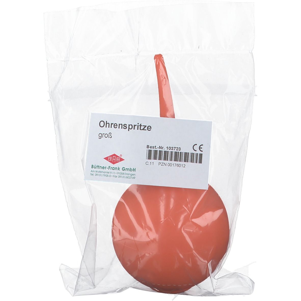 Ohrenspritze 90 g Gummi groß 1 St Spritzen