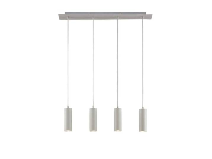 Lindby Suspension Joffrey à intensité variable (Moderne) en Blanc Métal e. a. pour Salon & Salle manger (à 4 lampes\, GU10) Luminaire Lampe Plafond Plafonnier