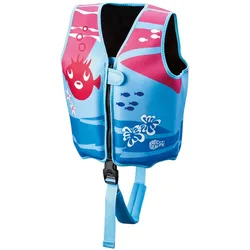 BECO Kinder-Schwimmweste blau/pink Größe S