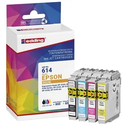 Edding Tintenpatronen-Set ersetzt Epson »502XL« schwarz, cyan, magenta, gelb