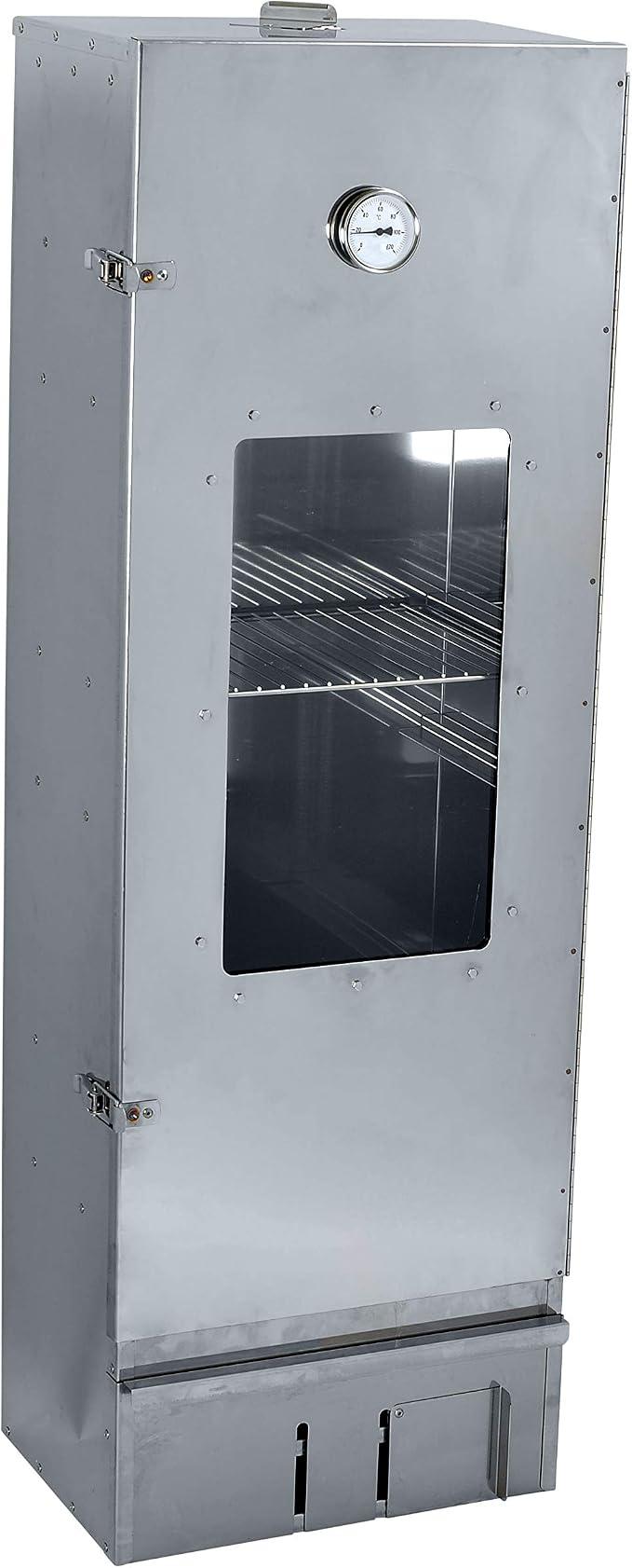 Massiver Edelstahl Räucherofen/Räucherschrank mit Sichtscheibe - 120 cm Höhe - in Deutschland gefertigt