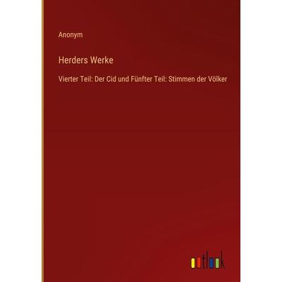 Herders Werke, Gebundene Ausgabe von Anonym, Outlook, 978-3-368-41209-8