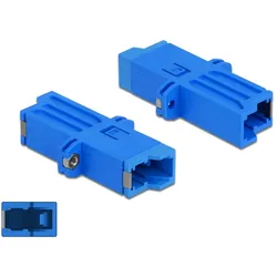 DELOCK LWL Kupplung E2000 Simplex Bu Singlemode blau