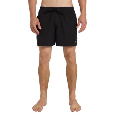 Boardshorts QUIKSILVER "Everyday Solid Volley 15", Herren, Gr. L, Normalgrößen, schwarz, Obermaterial: 100% Polyester., Hosen