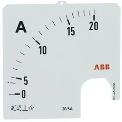 ABB SCL-A1-20/96 Amperemeter Skale Stromwandleranschluss 20/5A 2CSG113075R5011 SCLA12096