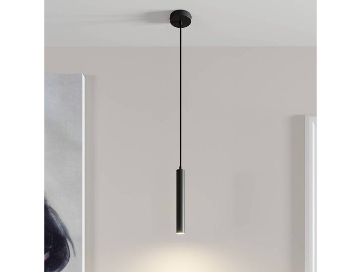 Hängeleuchte Franka Arcchio, schwarz, für Wohn- / Esszimmer, Aluminium, Modern