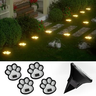 Multicon Wholesale Hub LED Energy Saving Lawn Lamp, Dog Claw Solar Outdoor Light For Garden, Patio, And Stairway Decor white Light