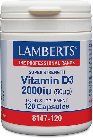 Lamberts Vitamin D3 2,000 IU 120 Capsules