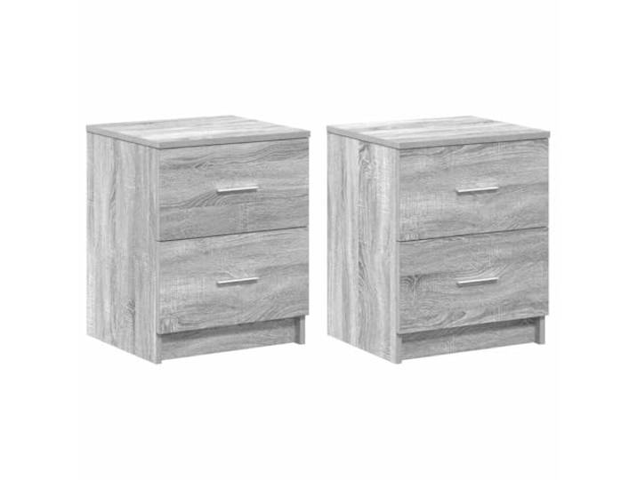 GHVBNMF Nachttische 2er Set Grau Sonoma 40x36x50 cm Holzwerkstoff Zwei moderne Nachtkommoden fürs Schlafzimmer bieten praktischen Stauraum für Bücher und sorgen für Ordnung am Bett.