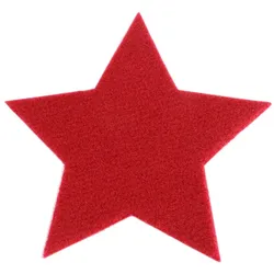 Deko|Stern | REVExpo | Rot | 16,5 cm | Vlies Nadelfilz-Boden Meterware | Schwer entflammbar