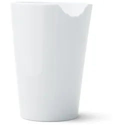 FIFTYEIGHT Becher mit Biss weiß Hartporzellan für Tisch Küche Gastronomie