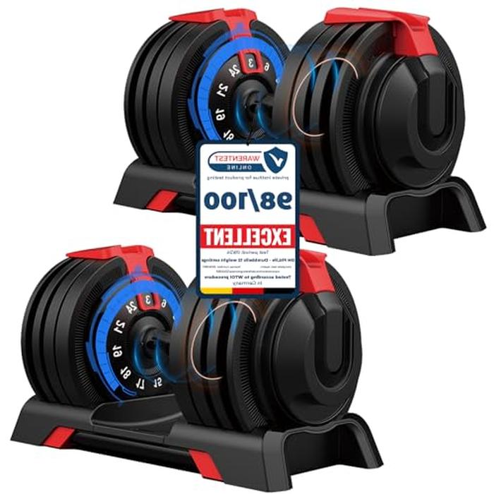 Einstellbares Gewicht Set - Power Training Home - Einhand verstellbar - 3-24 kg - Schwarz