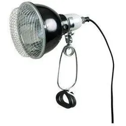 TRIXIE Lampe mit Klemmhalterung, schwarz, mit Schutzgitter, 14 cm/7 cm, 75 W