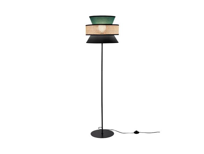 Luce Ambiente Design Stehlampe Gazebo, grün, für Wohn- / Esszimmer, Textil / Stoff / Seide, Stehlampe