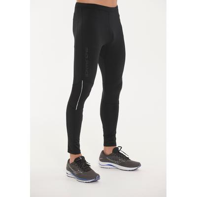 Trainingstights ENDURANCE "TRANNY LONG", Herren, Gr. S, US-Größen, schwarz, 90% Polyester, 10% Elasthan, unifarben, lang, Hosen, mit reflektierenden Elementen
