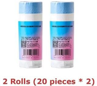 Inspired Finds PETKIT Smart Cat Litter Box Waste Bags Replacement Roll (20PCS) 20pcsx2