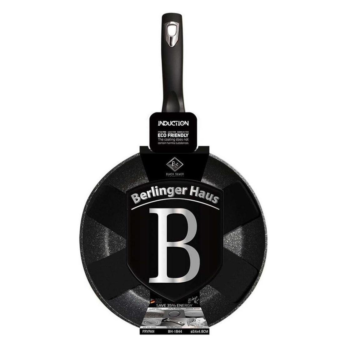 BerlingerHaus GRANITE FRY 24cm Black Silver BH-1844 (Bratpfanne, Aluminium, 24 x 5 cm) (21180361)