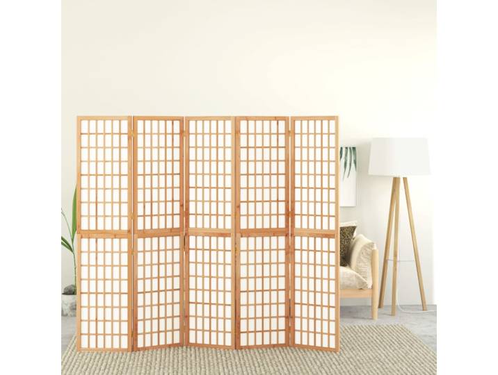vidaXL 5-tlg. Paravent Japanischer Stil Faltbar 200x170 cm