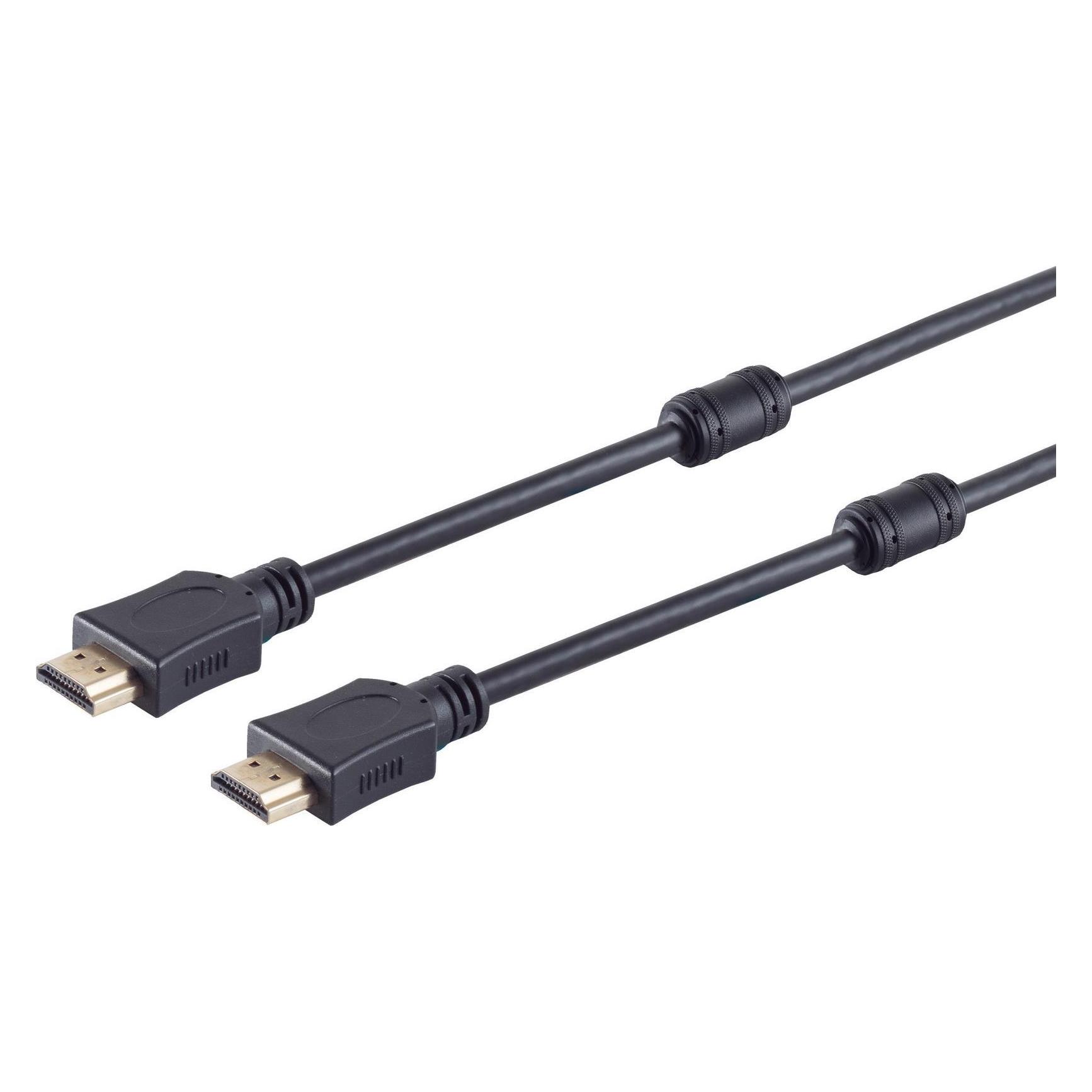 Shiverpeaks S/CONN maximale Konnektivität HDMI-Verbindungskabel-HDMI A-Stecker auf HDMI A-Stecker, vergoldeter K (10 m) (77478-FERRIT)