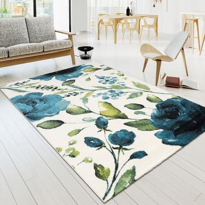 Paco Home Artistic Area Rug Rose Motif in Watercolor Look
