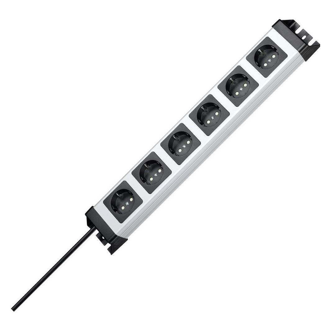 Kopp Steckdosenleiste POWERversal 6-fach (6x, Typ 23, 1.40 m) (226720018)