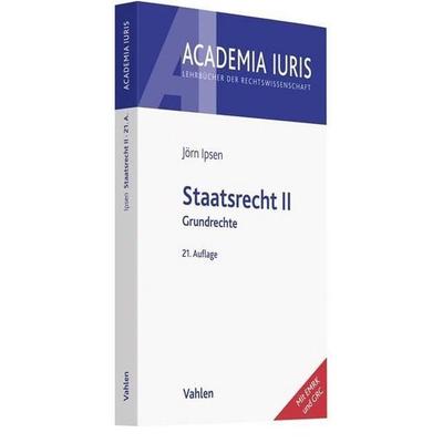 Staatsrecht II, Taschenbuch von Jörn Ipsen, Vahlen, Franz