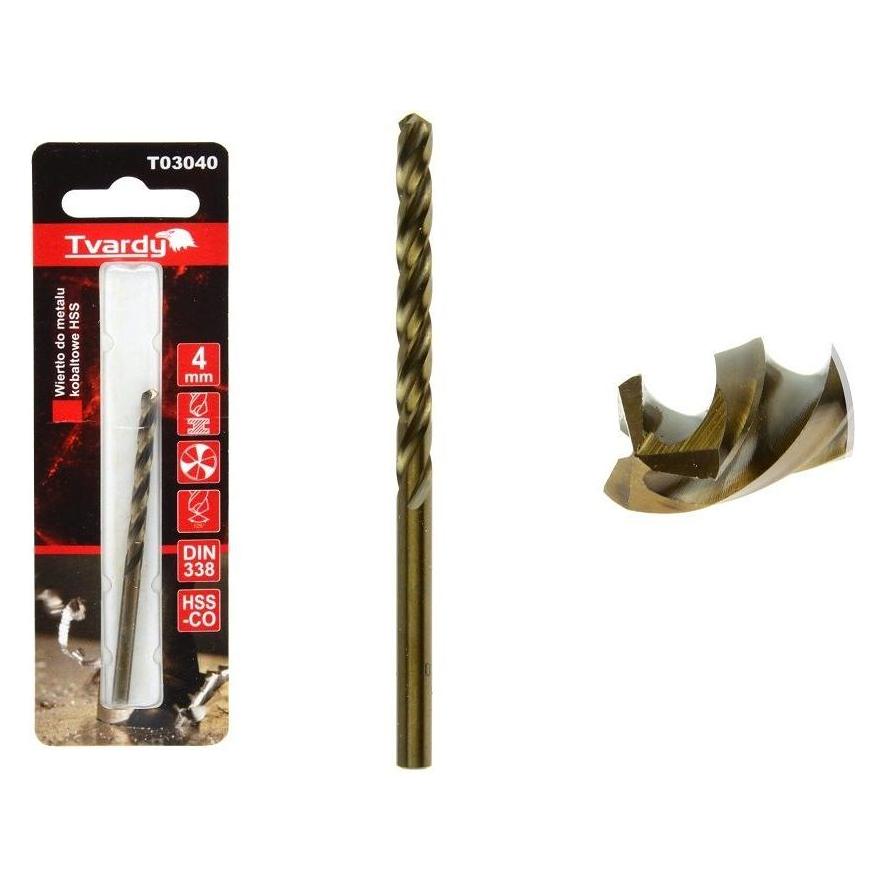 Tvardy HSS M35 4 mm Kobaltmetallbohrer (24233877)