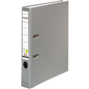 Falken Ordner 9984113, PP, A4, 5cm, Kunststoffordner, grau