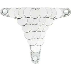 Hey Marly Shiny Plate Topping für Sandalen Silver