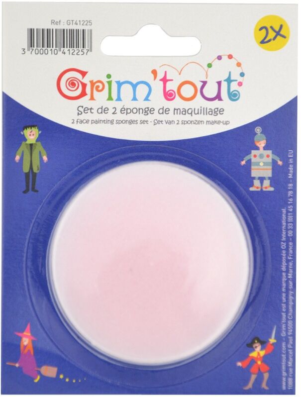 Grim'Tout 2 Éponges moyennes épaisseur 1,5 cm sous Blister GRIMTOUT