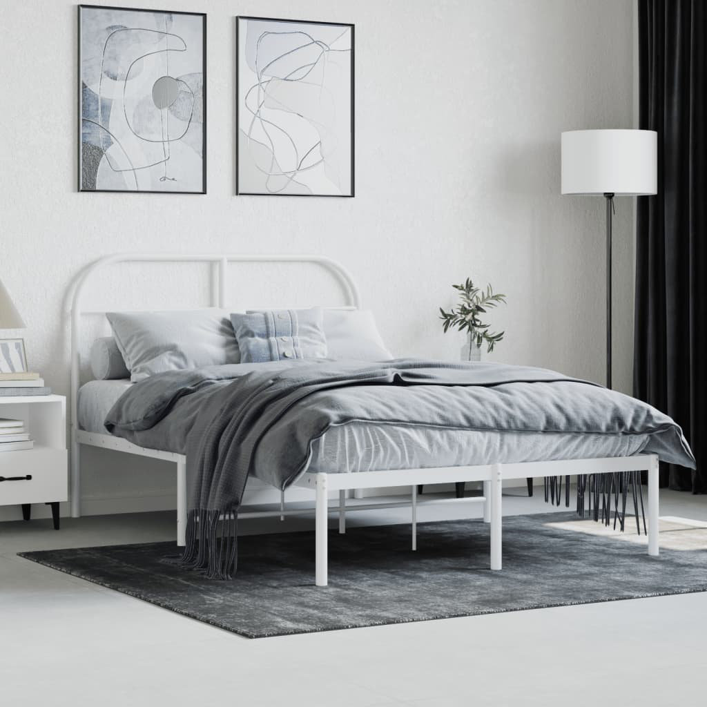 Brambly Cottage Hosby Steel Bed White Small Double (4')