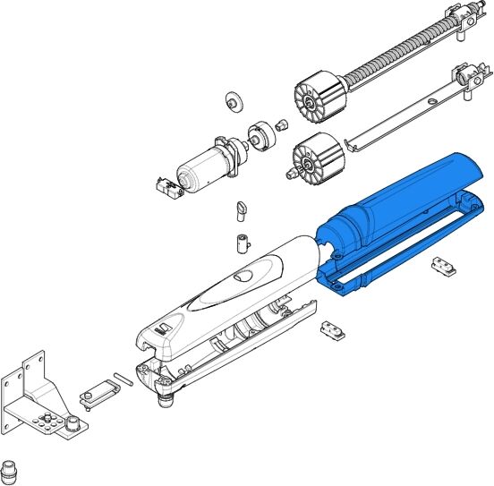 Came 88001-0144 Ricambio Gruppo Stelo Inferiore/superiore Per Motore Cancello Axo 3/4