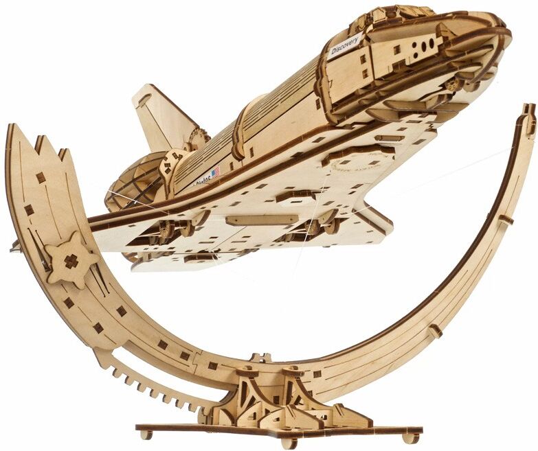 Navette spatiale Discovery de la NASA Ugears - Puzzle 3D mécanique en bois